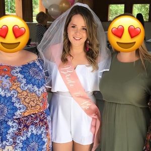 Nordstrom Leith White Romper - Size Medium